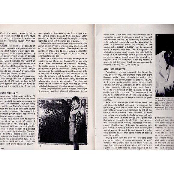 NASA Facts NF-38 Electric Power in Space 1967 Tech Manual 20pgs Vintage NASA - Picture 3 of 10